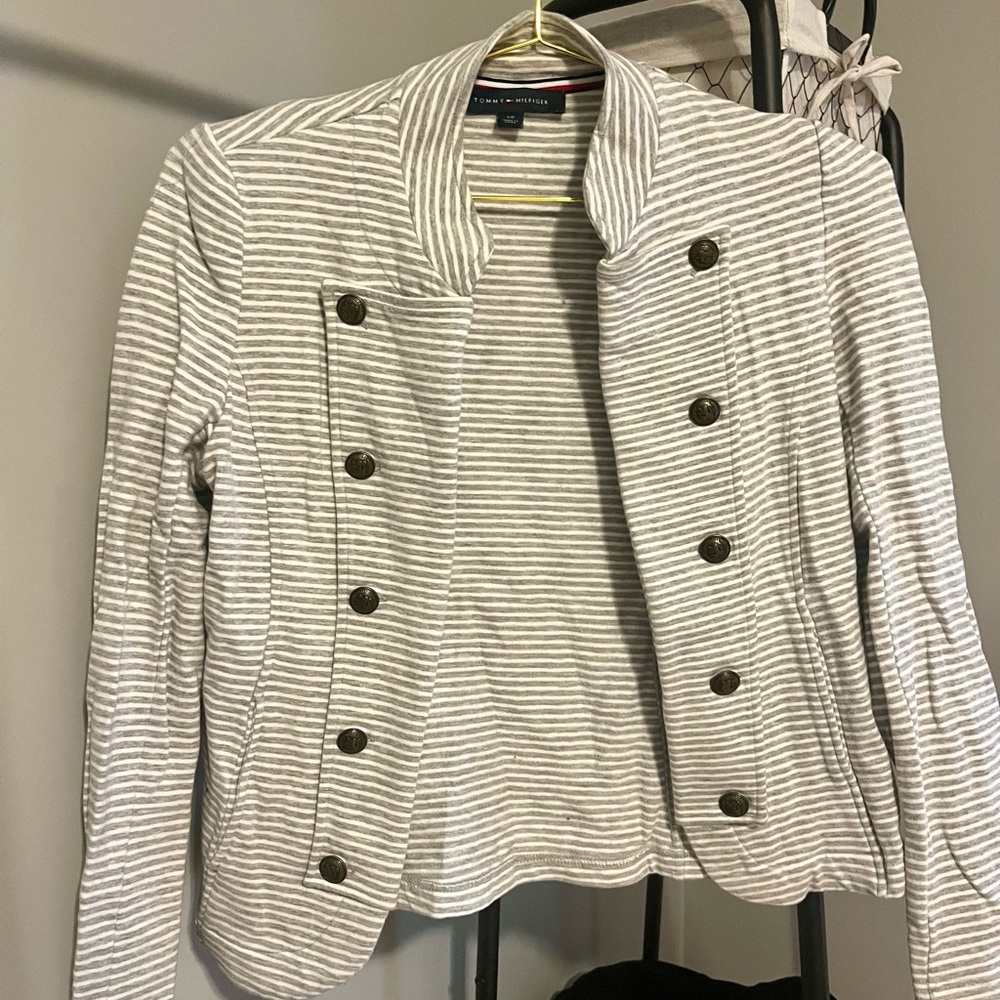 Tommy Hilfiger striped sweater blazer